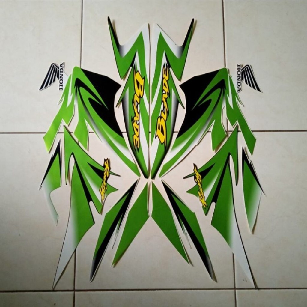 Striping Ori body Honda Blade 110 racing 2009 2010 2011 stiker bawaan original bodi honda blade 110