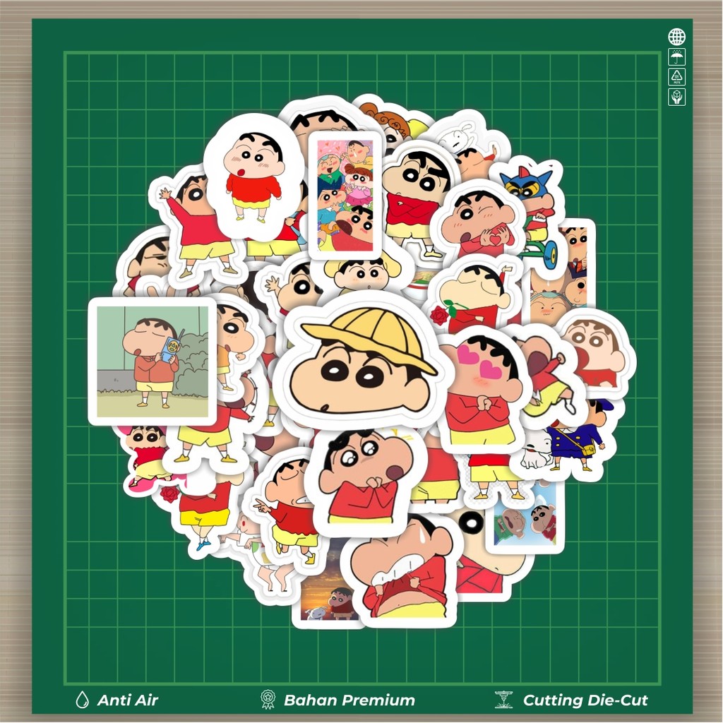 

HOT 50 PCS STIKER Stiker Kartun Shincan Stiker Fashion Cars Decal Dingin Kartu Album Custom Vinyl Anti Air- Sticker Aesthetic Buku Journal Koper Casing HP Tablet Laptop Helm Motor Botol Minum