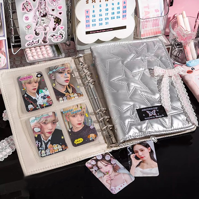 

Kpop Photocard Binder Idol Photocards Binding Machine INS Photo Album Photo Card Collect Book Photocard Holder Card Case 포카 바인더
