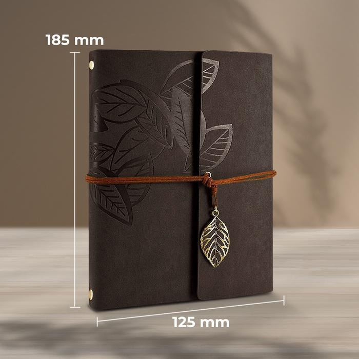 

Buku Catatan Binder Jurnal Bisnis Notebook Cover Kulit - Brown B7