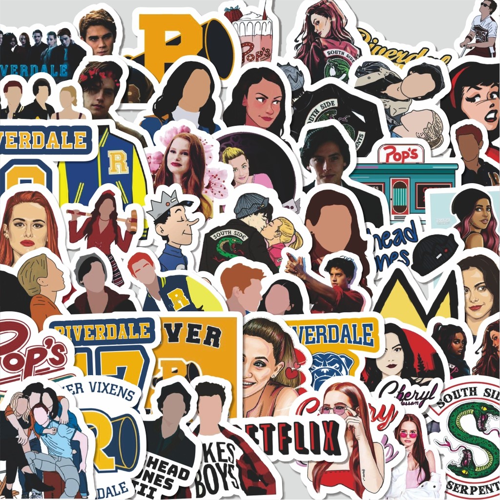 

Stiker Cutting Pack Stiker Riverdale Series Isi 100Pcs Series Aesthetic Lucu Keren Untuk Koper Bahan Vynil
