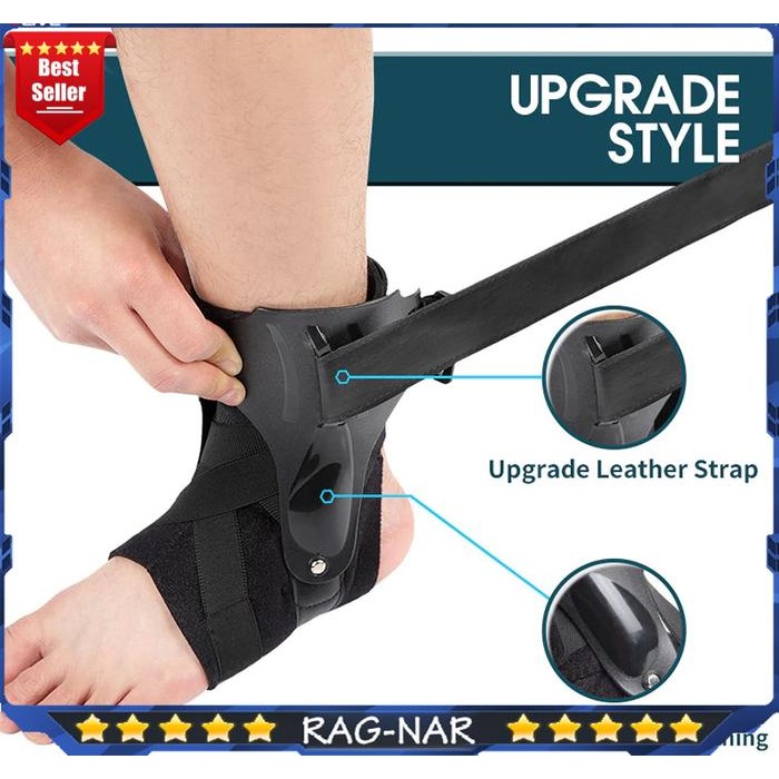 Hot Produk Sports Ankle Support Protector Orthosis Pelindung Engkel Deker Kaki - Hitam, S Terbaik da