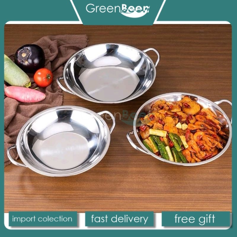 Wajan mini stainles anti lengket / kuali mini piring prasmanan - GREENBEEN