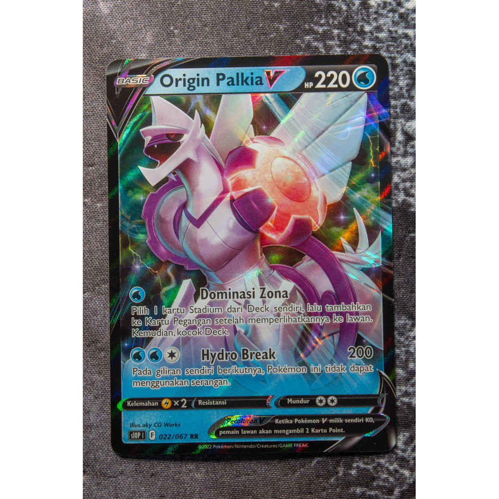 Origin Palkia V RR S10p Penyulap Ruang Kartu Pokemon TCG Original Indonesia