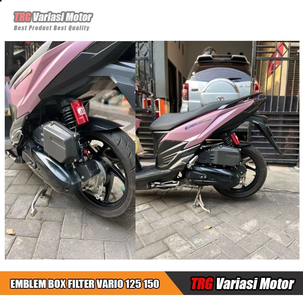 Box Filter Vario 125 New Box Filter Vario 125 Old 150 PCX 150 Model Slim Set Emblem Stainless