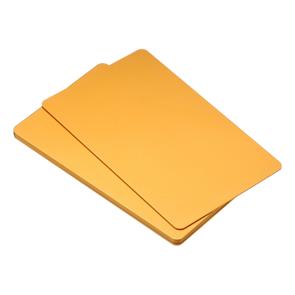 

5Pcs 0.8mm Metal Business Cards Anodized Aluminum Blank Name Card for Customer Laser Engraving DIY Gift Cards 8Colors Optional