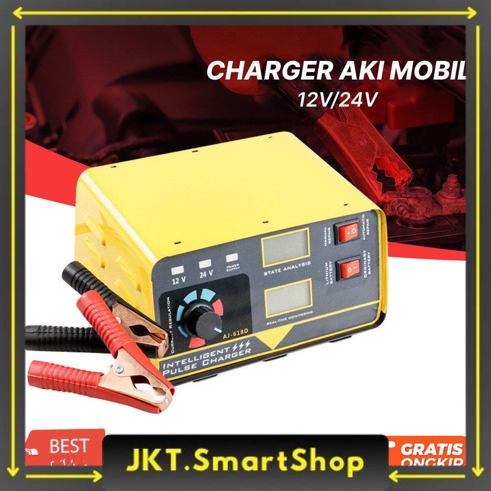 OTOHEROES Charger Aki Mobil Intelligent Battery Charger 12V/24V
