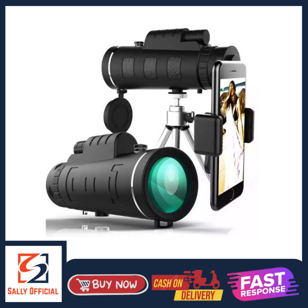Teleskop Teropong Handphone Monocular 50x60 Teropong Zoom Jarak Jauh