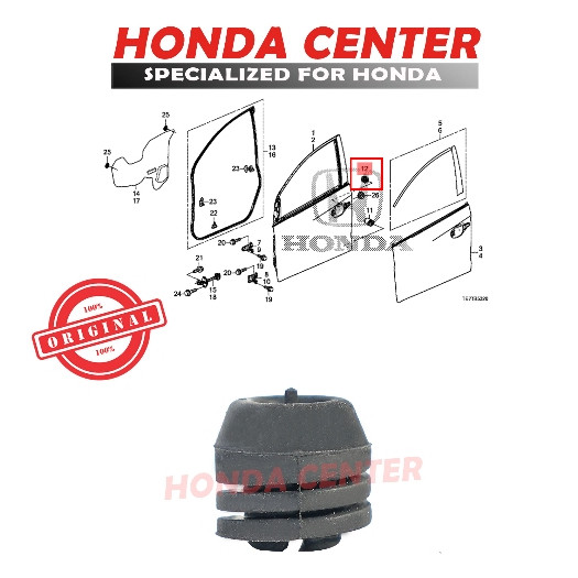 Karet Stopper Bantalan Pintu Mobil Honda Brio Brv Mobilio
