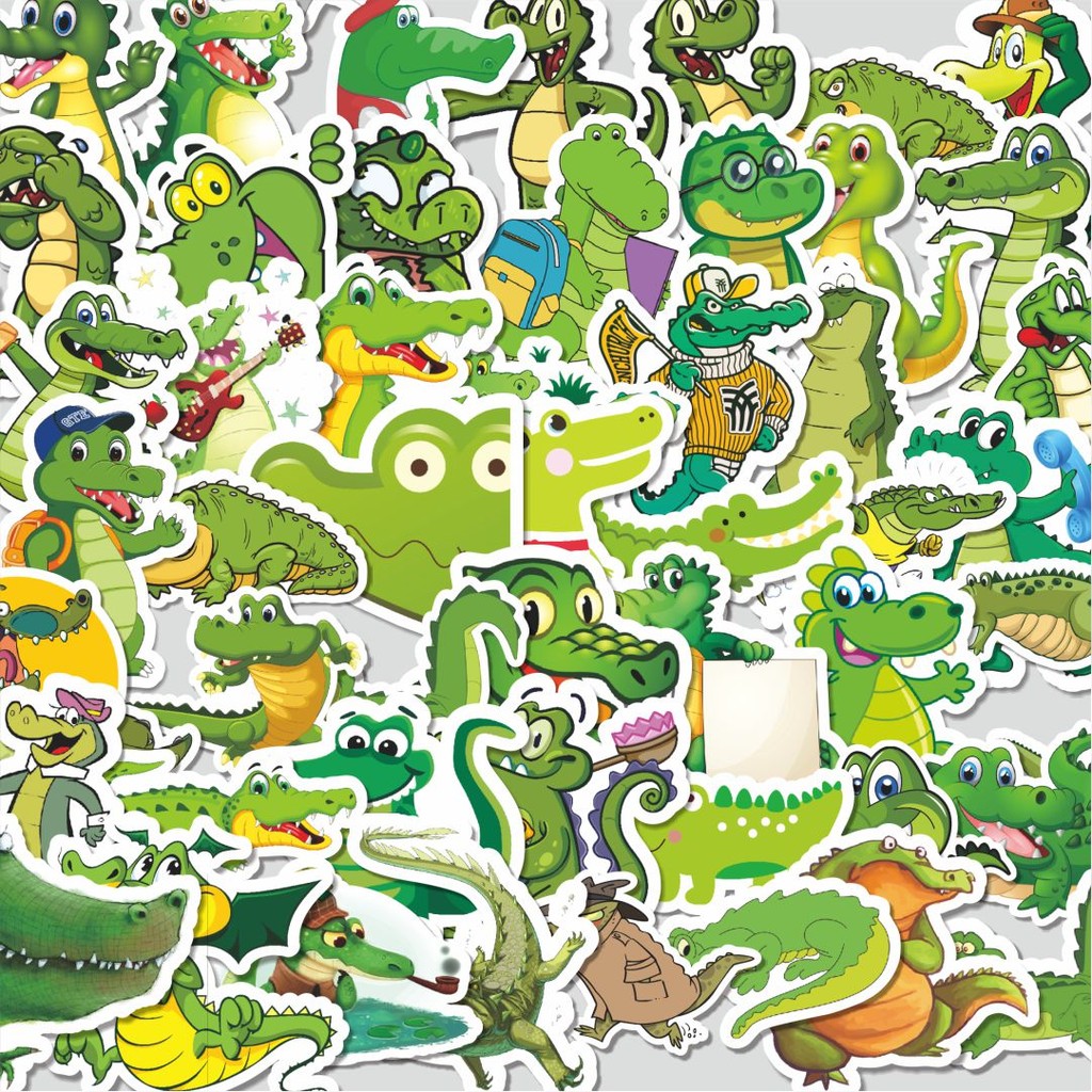 

Stiker Cutting Pack Stiker Cute Crocodile Kawaii Alligator Series 1 [Seri Buaya] Isi 100Pcs Series Aesthetic Lucu Keren Untuk Koper Bahan Vynil