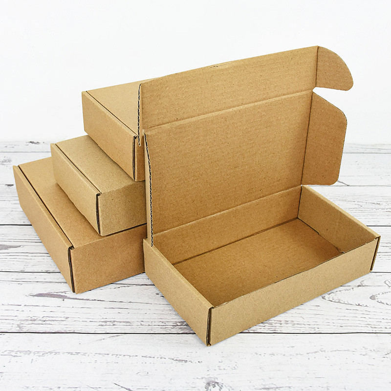 

5pcs Kraft Paper Gift Box Multi Size Packaging Box Wedding Party Small Gifts Handmade Soap Chocolate Candy Cookie Event Gift Box