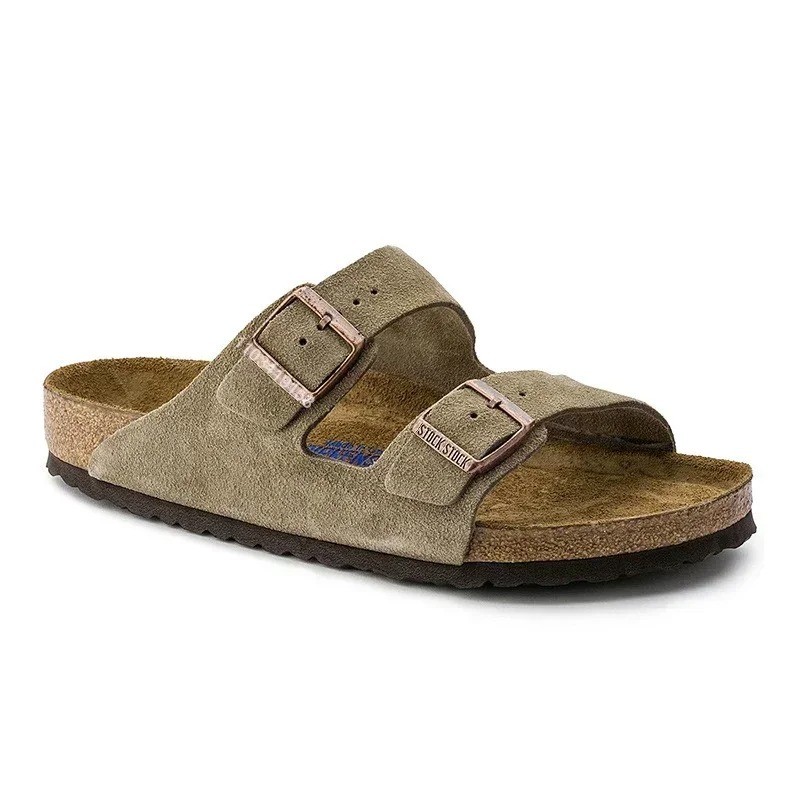 

Boken shoes made of full cowhide, genuine leather, cork, cool slippers with double row buttons for wearing outside Boken shoes