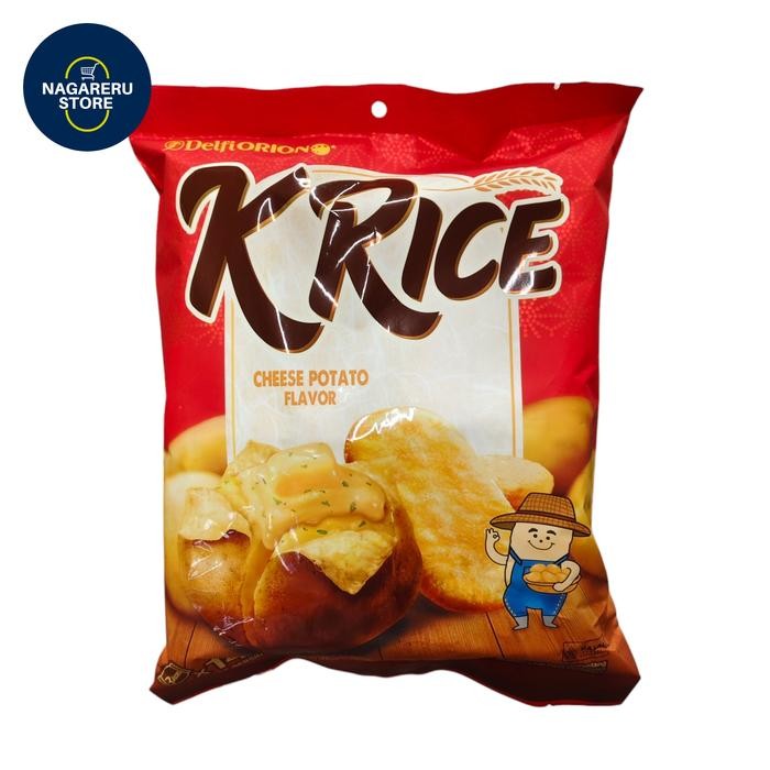 

Delfi orion krice cheese potato flavor 100.8 gr isi 14 packs (makanan ringan krekers beras rasa keju dan kentang)