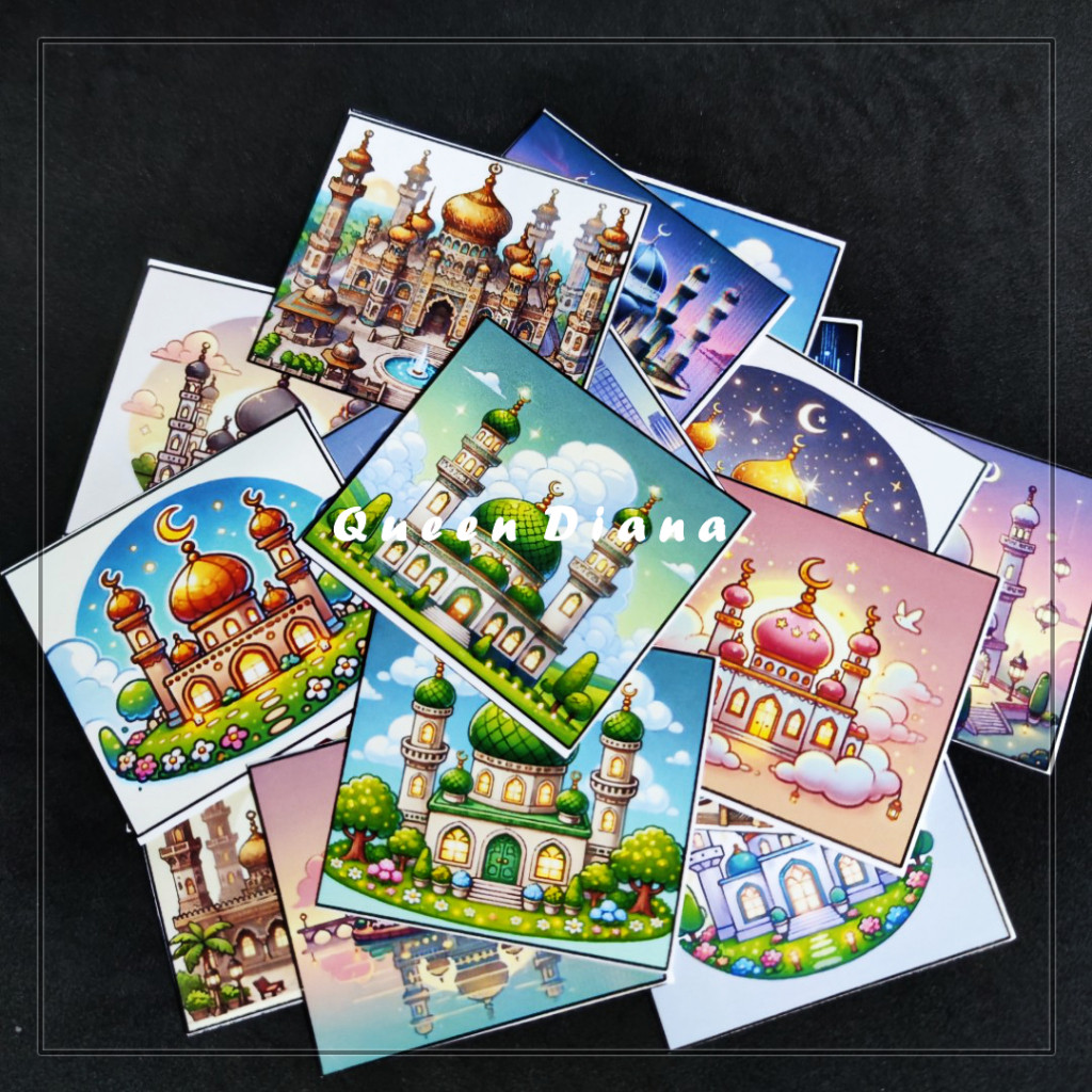 

Stiker Gambar Mesjid Unik Aestetik Isi 20 Pcs Berwarna