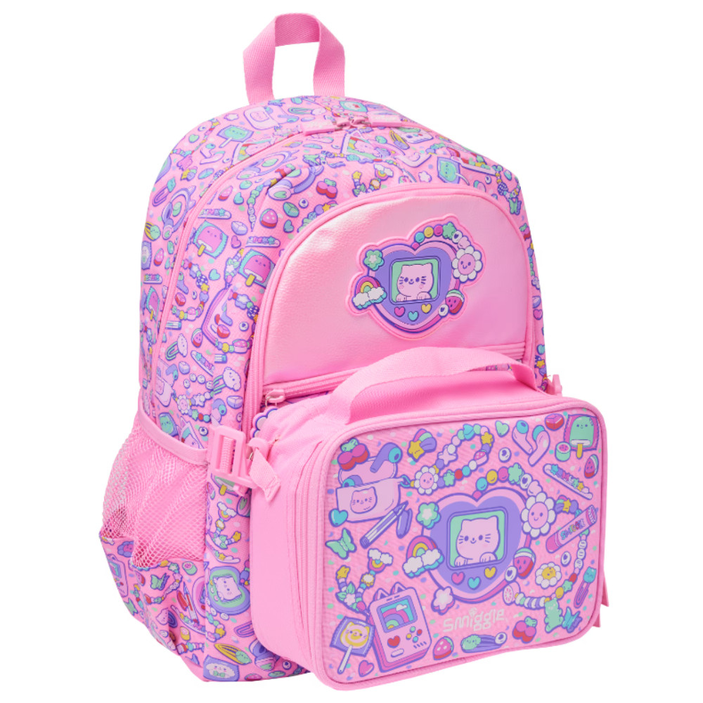 BagKIDZ Tas Ransel Sekolah Anak Smiggle Better Game Cat Pink Backpack Large Ukuran Besar BR4ND3D TRE