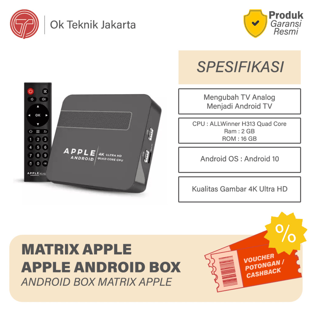 NEW MATRIX Apple Android TV Box / Android TV / APPLE ANDROID 2025 / TV BOX ANDROID PREMIUM