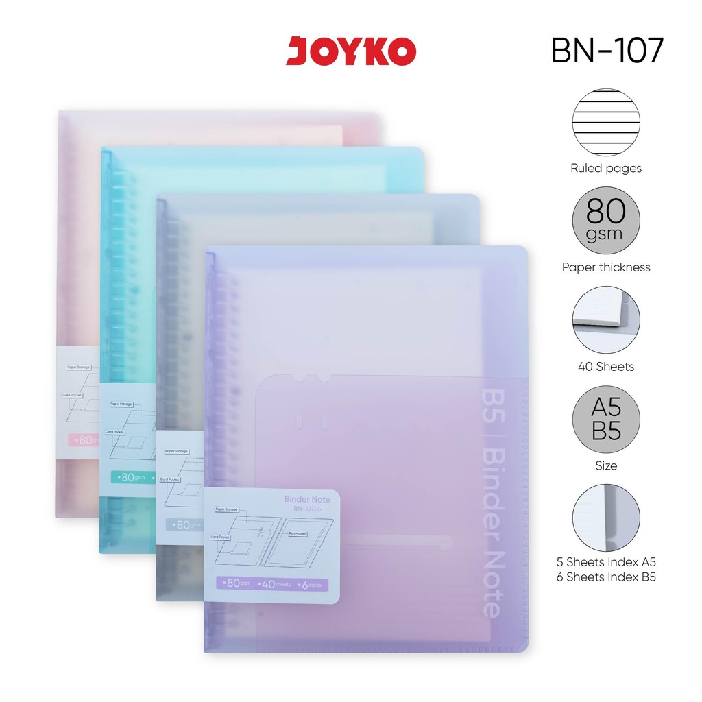 

JOYKO Binder Note BN-107 A5~B5