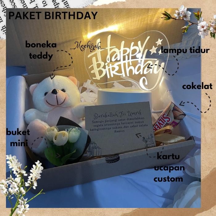 

HAMPERS VALENTINE KADO ULTAH LAMPU TIDUR - birthday