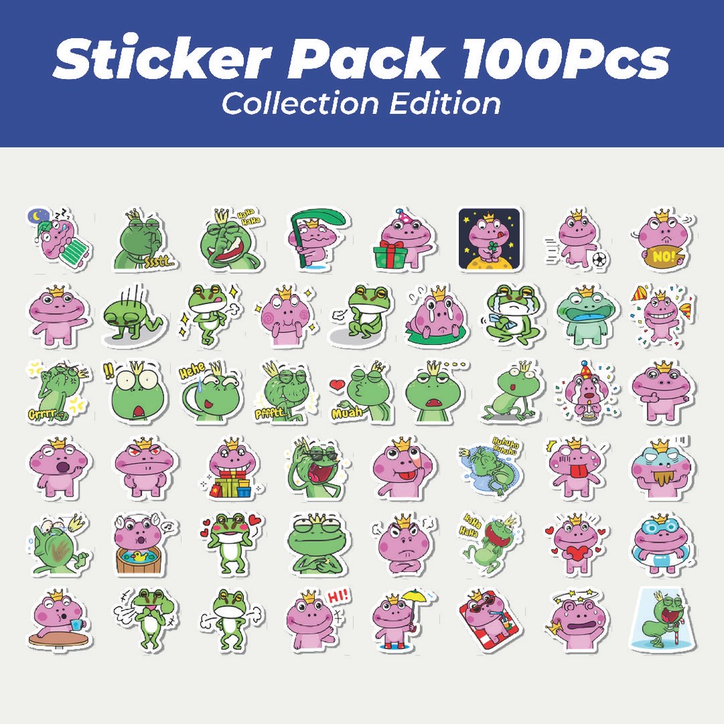 

Hot Stiker Kawaii Frog Series D [Katak] Lucu Anti Air Stikers Berperekat Waterproof Sticker Decal Buat Motor Helm Buku Journal Koper Casing HP Laptop Botol Minum