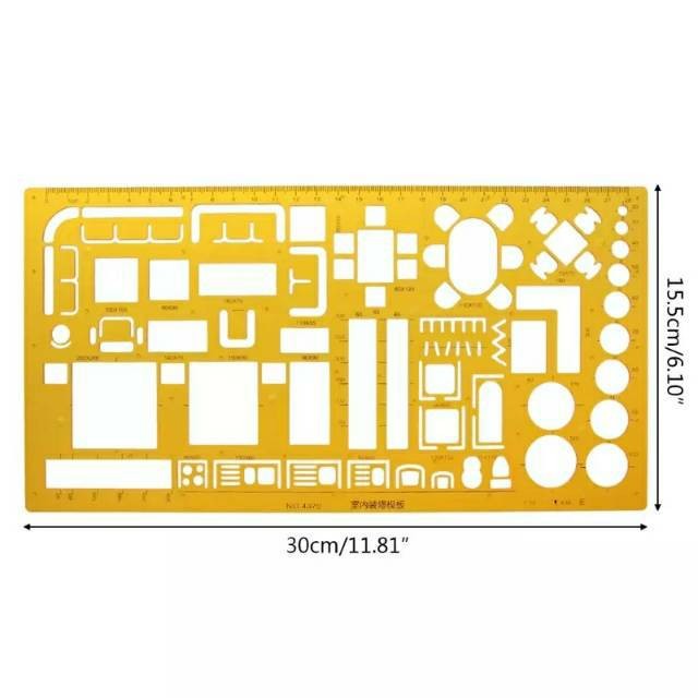 

JSH penggaris/mal furniture/interior template (4370) 1:50