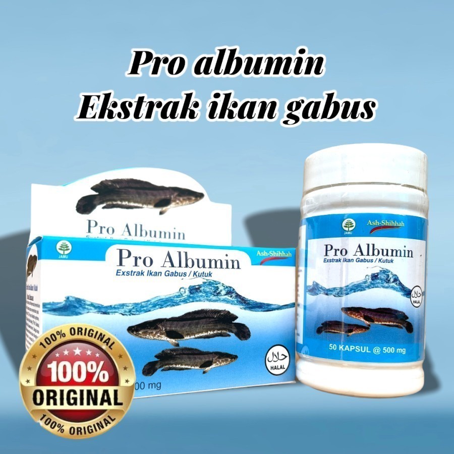 Newshop86 - Pro albumin Ekstrak Ikan Gabus Ori isi 50 kapsul
