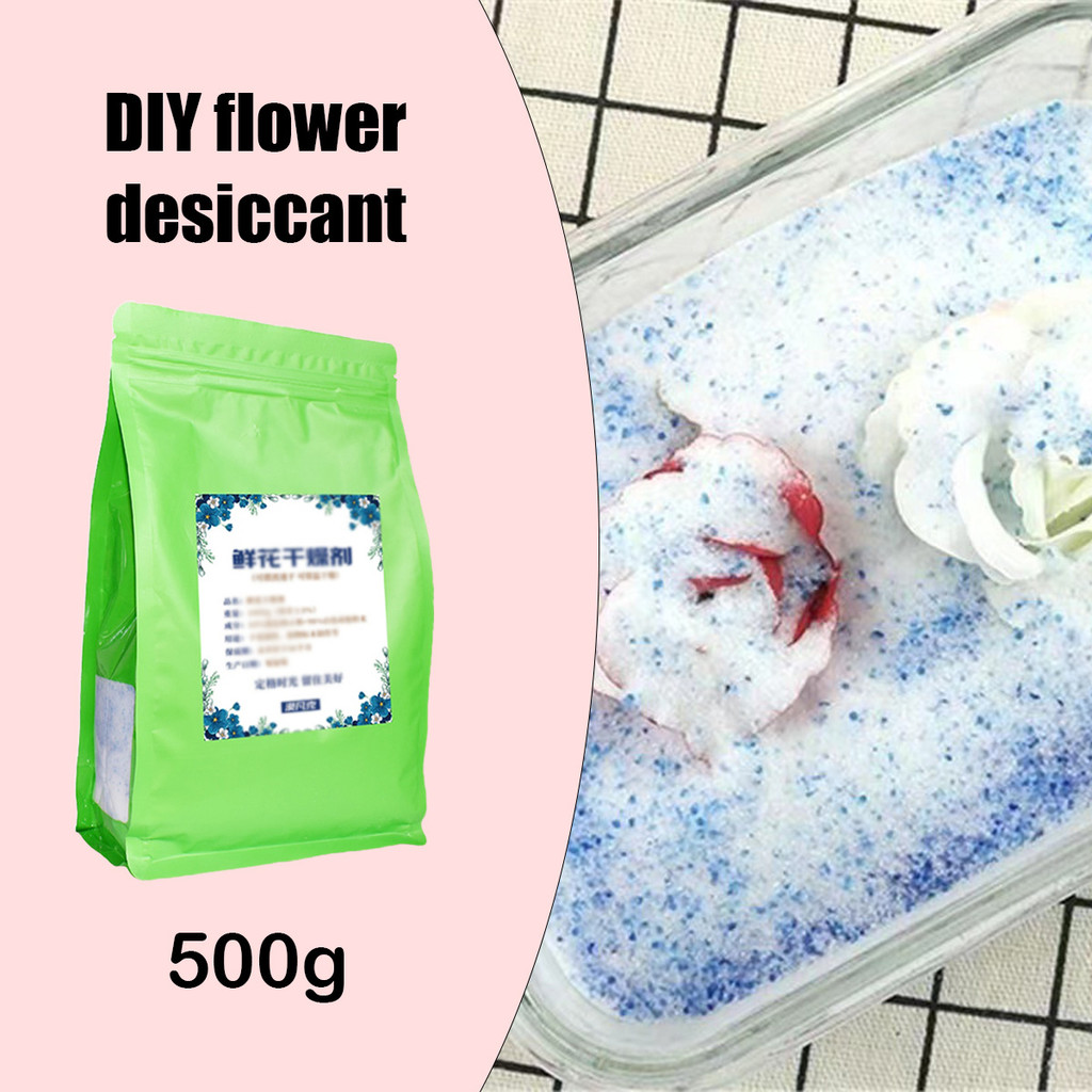 

500gr Silica Gel Powder/Pengawet Bunga Segar & Kering/Reusable untuk Kreasi DIY & Pengawetan