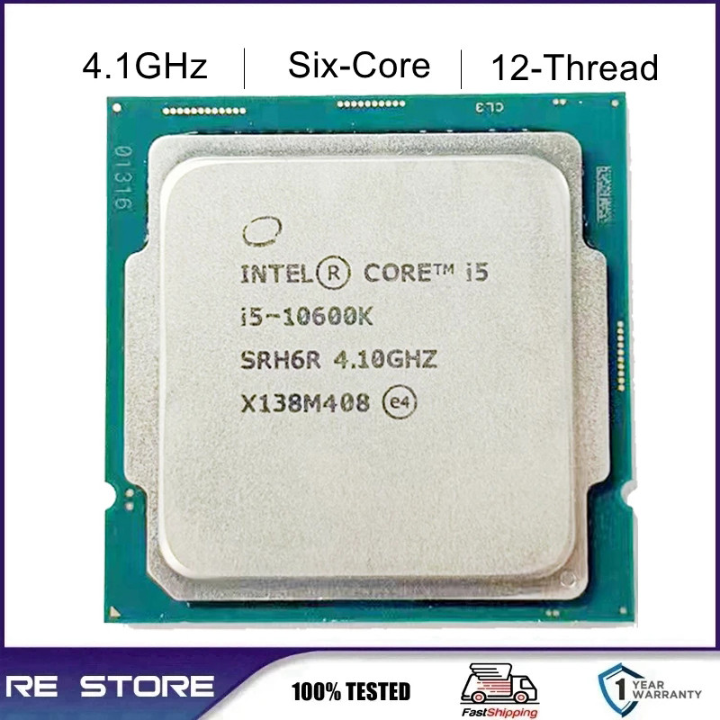 Intel Core I5 10600K 4.1GHz Six-Core LGA 1200 processor