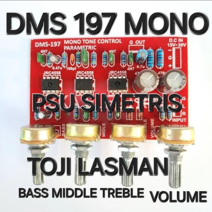 - RM74... dms 197 parametrik tone kontrol control mono middle toa vokal midrange hk 201 hk201 mono o