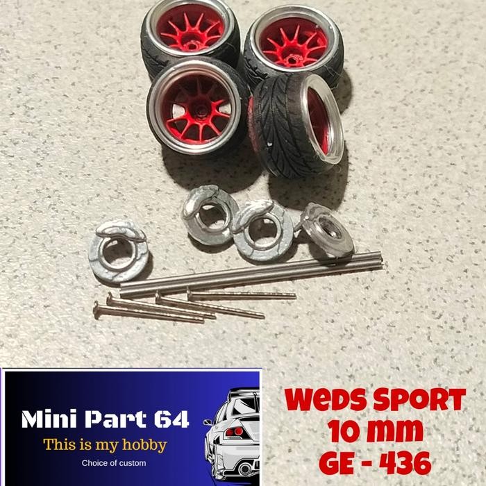 Diorama Diecast Ban 10mm GE436 Miniatur Skala 64