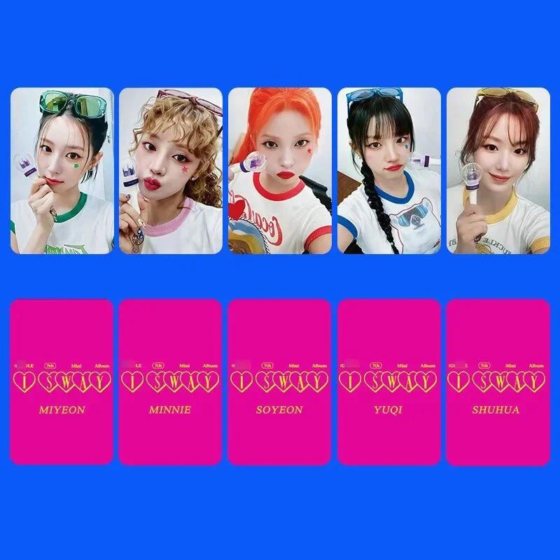 

GIDLE Girl I SWAY KBS Singing Card Support Card Ye Shuhua Song YUQI MINNIE Tian Xiaojuan Yuqi