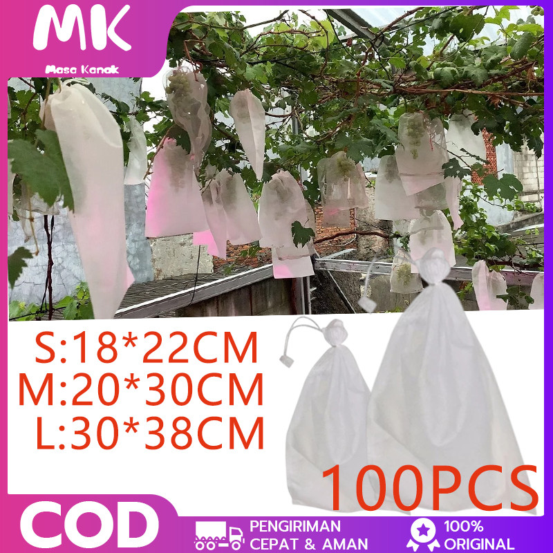 100PCS/200PCS  Fruit Cover/Pembungkus Buah/Fruit Cover Anti Serangga/Kantong Jaring Pembungkus/Buah 