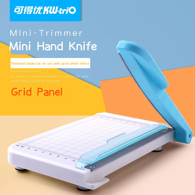 

Mini Plastic Paper Trimmer Portable Photo Paper Paper Cutter Guillotine Built-In Ruler Simple Cutting Machine Office Supplies