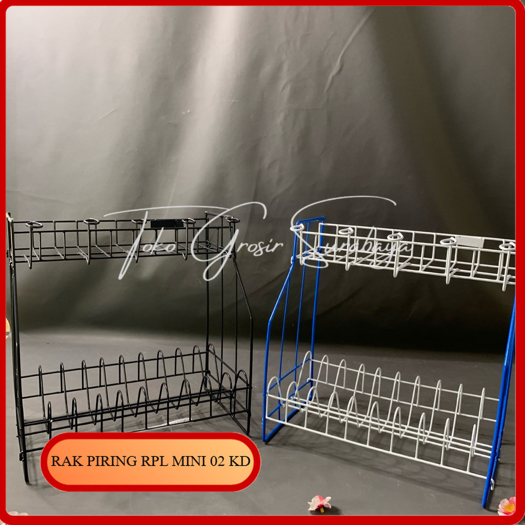 Rak Piring RPL kawat 02 Knockdown serbaguna/Rak Kawat tebal/Rak dapur/Rak Wastafel