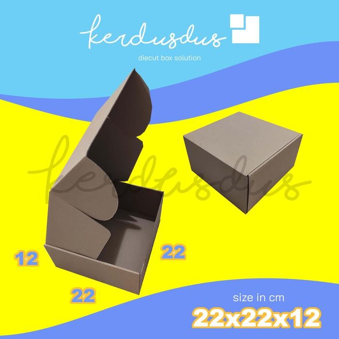 

22x22x12 cm kardus carton box diecut pizza kue packing packaging