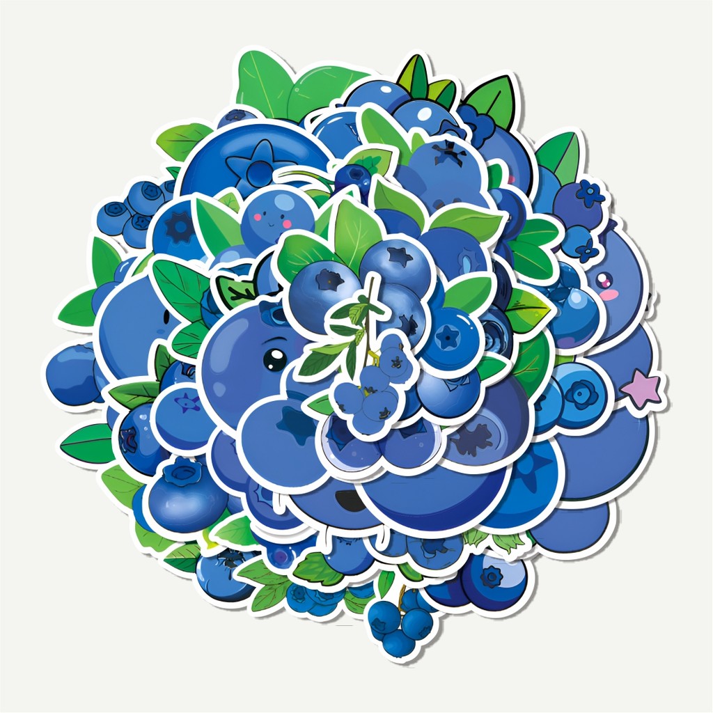 

Sticker Pack Stiker Cute Blueberry | Sticker TUMBLR | Stiker LAPTOP KOPER HELM