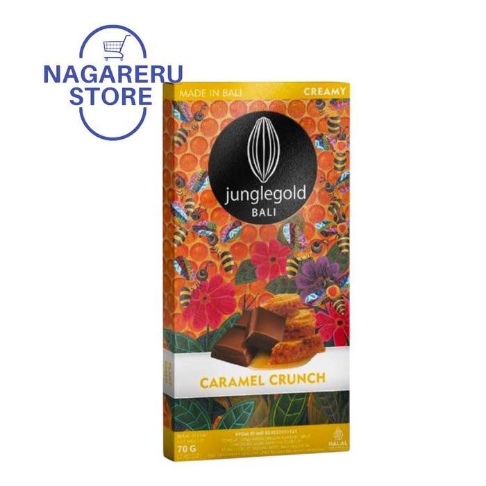 

Junglegold bali caramel crunch (cokelat hitam manis dengan karamel sirup) 70gr