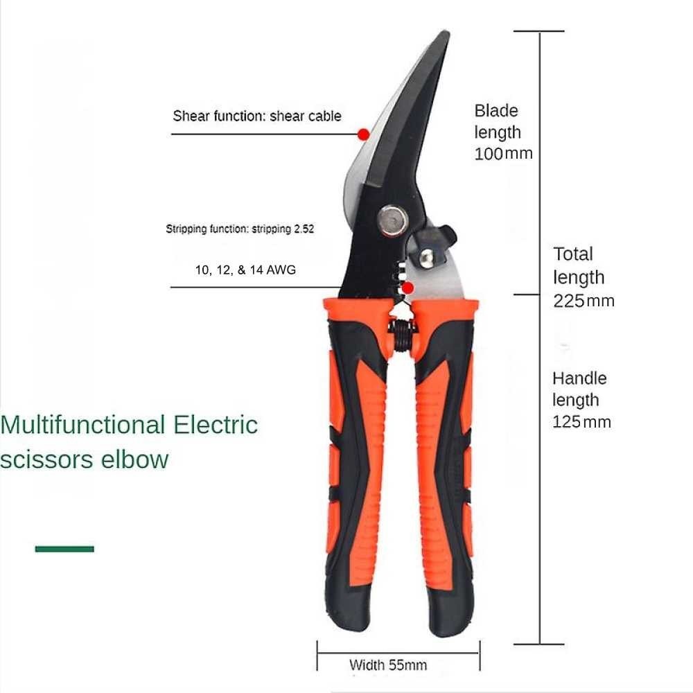 

EZSHOPPING OBUN Gunting Kawat Listrik Multifungsi Elbow Wire Cutter Anti Slip - 706026| BISA COD |