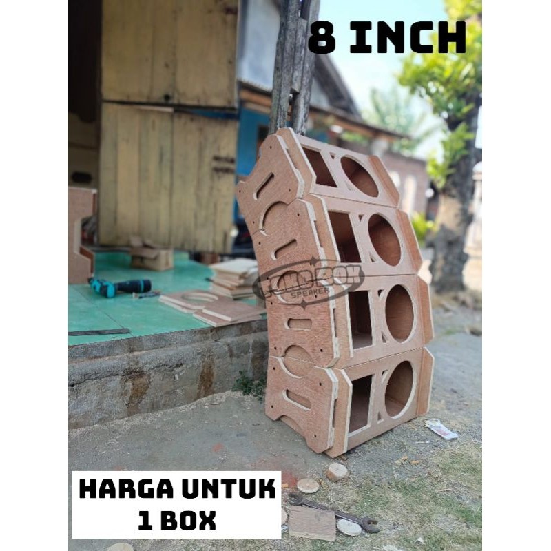 Box Speaker 8 Inch line Array Single Plus Tweeter Bahan 12 mm