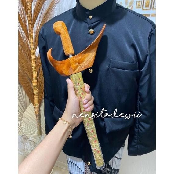 Aksesoris Baju Jawa, Paket Angkin + Keris RVD - Keris (Saja)