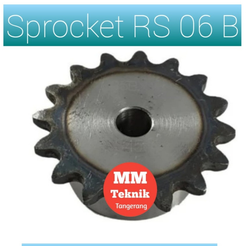 Sprocket RS 06 x 20 T Gear Rantai Single Gir gigi Z 20T RS06 -1 06Z20 06X20T 06-1 tipe B Sproket spr