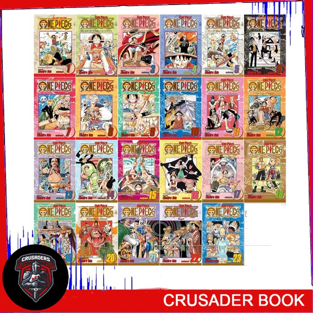 One Piece manga, Vol.1-100 (English Version) - CrusaderBook