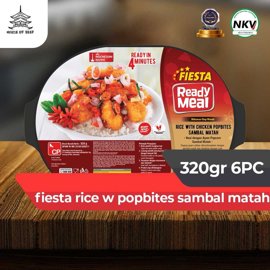 

fiesta rice w popbites sambal matah 320gr 6pc