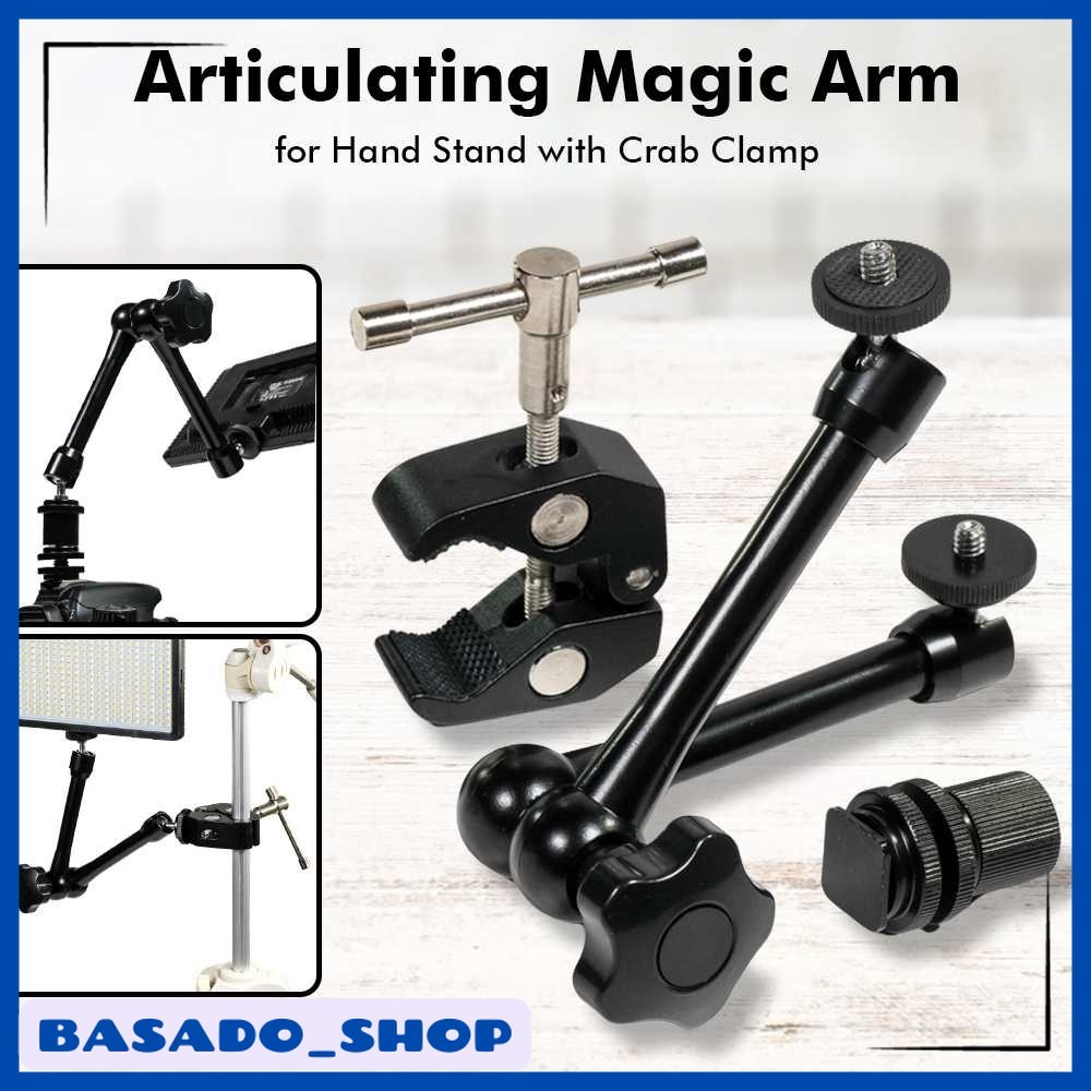 Articulating Magic Arm Long for Hand Stand with Crab Clamp - JT10002