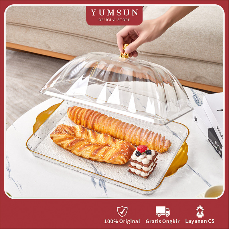 Yumsun Nampan Makanan Aesthetic / Snack Tray / Penutup Makanan / Baki Kecil / Fruit Tray Dekorasi