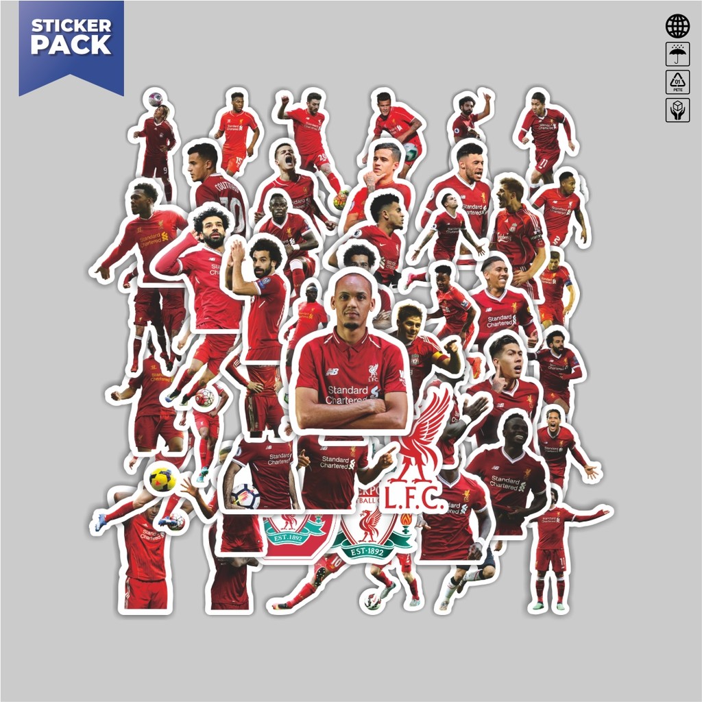 

[100PCS]Stiker Pack Stiker Football Series Liverpool FC Aesthetic Vinyl Anti Air Dekorasi Sticker Laptop Buku Journal Koper Helm Casing HP Gitar Helm Skateboard