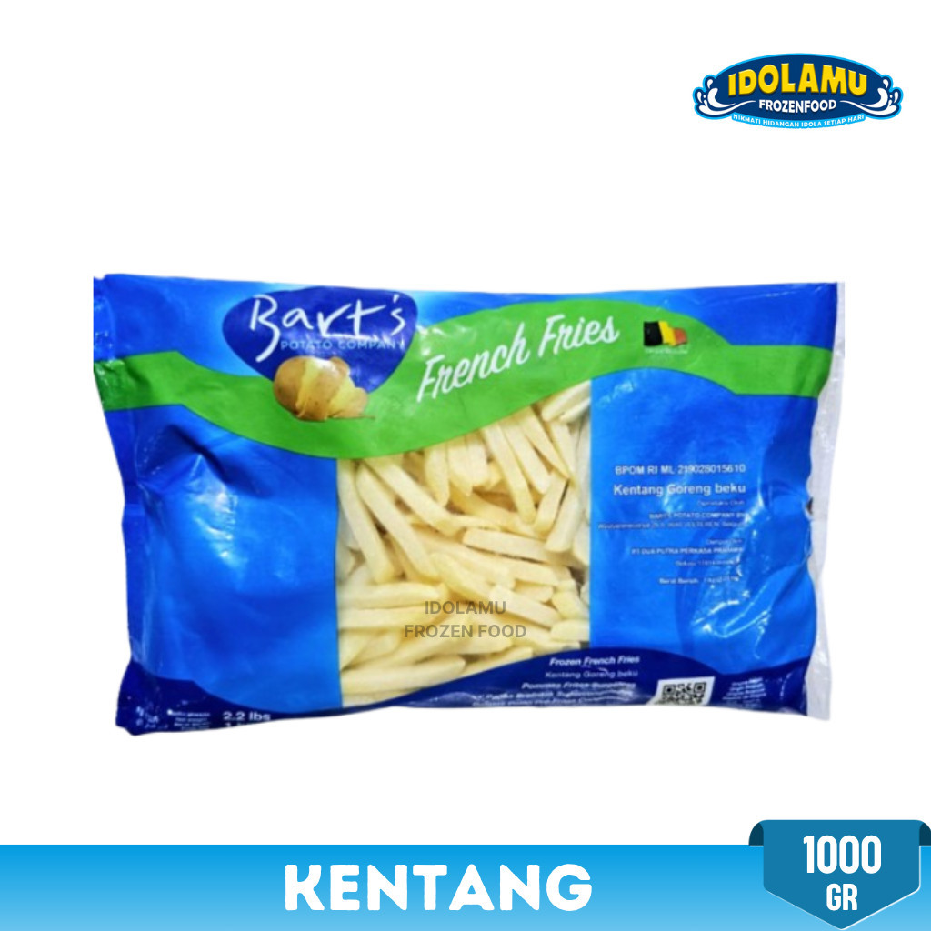 

Kentang Barts Shoestring Kemasan 1 Kg