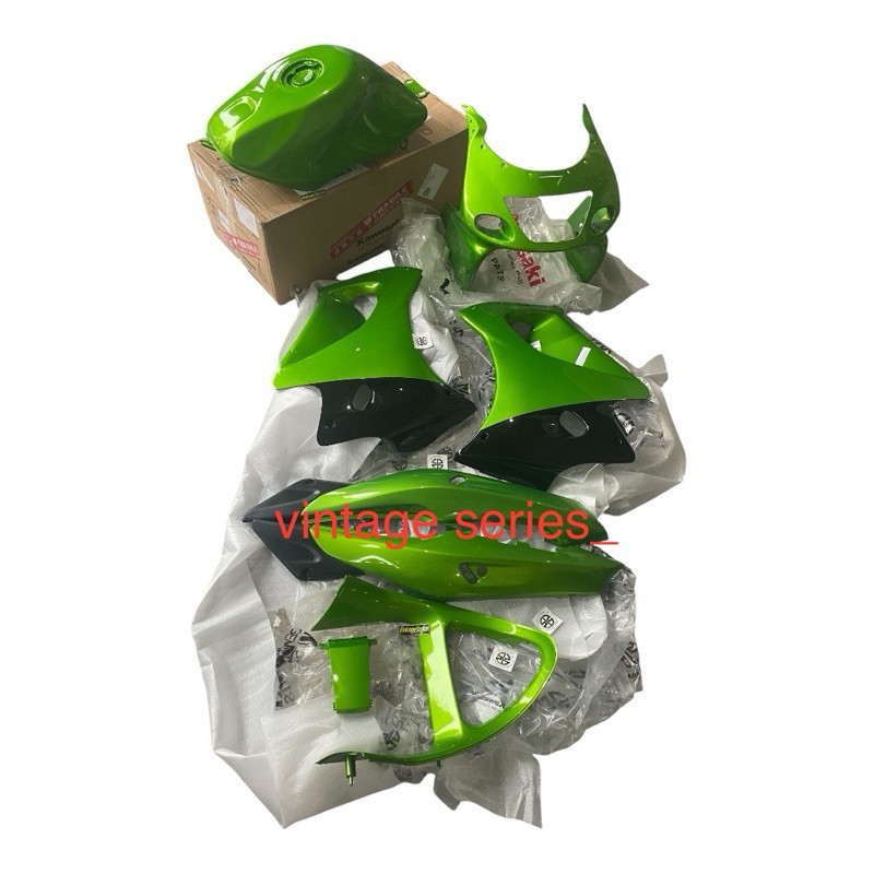 Cover Body Ninja Rr Old Zx Hijau Metalik Original Kawasaki Body Full Set Tangki Ninja Rr Old Hijau