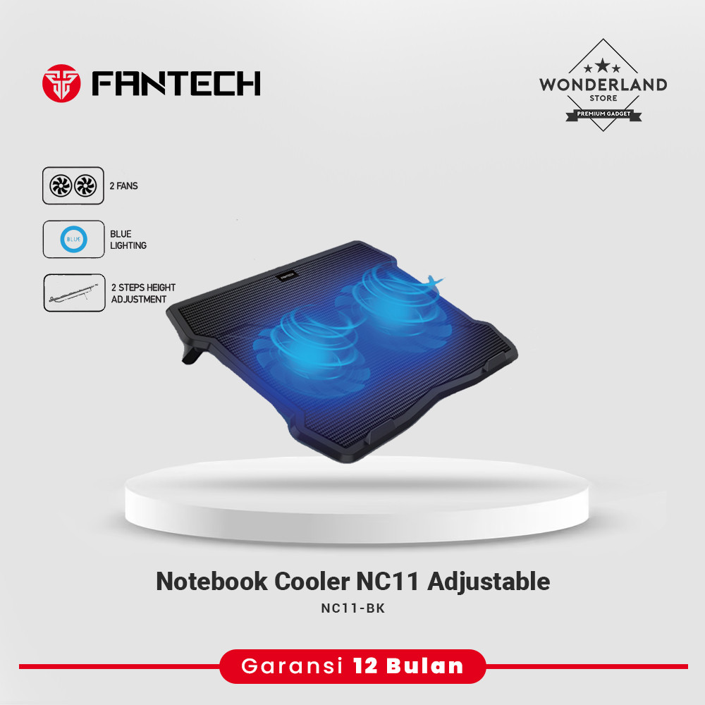 Fantech Laptop Cooling Pad Cooling Fan Notebook Cooler Kipas Pendingin Laptop Cooler 15.6"