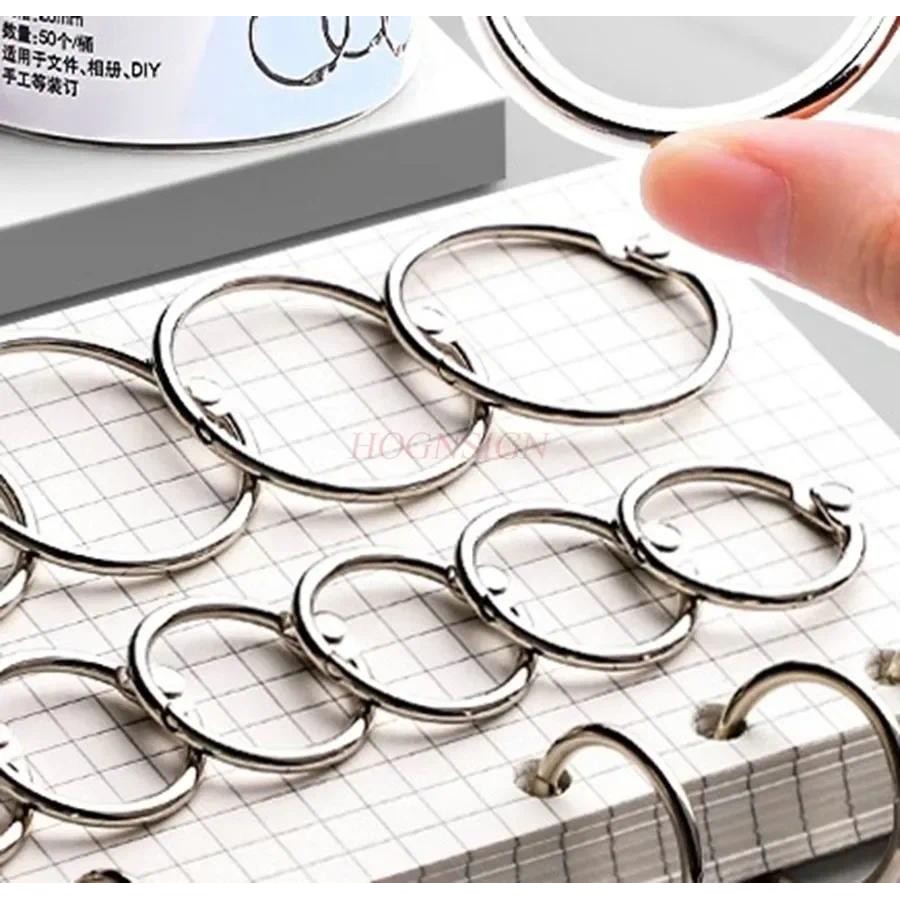 

Loose leaf ring, iron ring, buckle, binding ring, iron ring, loose leaf ring, card, letter card, plastic punching machine