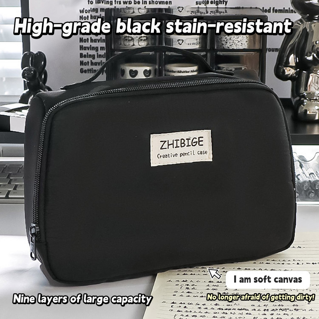 

1PC High-looking large-capacity pencil case simple stationery box student stationery bag storage bag office stationery supplies